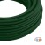 Cable eléctrico textil Plano en color Verde Bosque Brillante - PM21