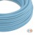 Cable eléctrico textil plano en color azul bebé - PM17
