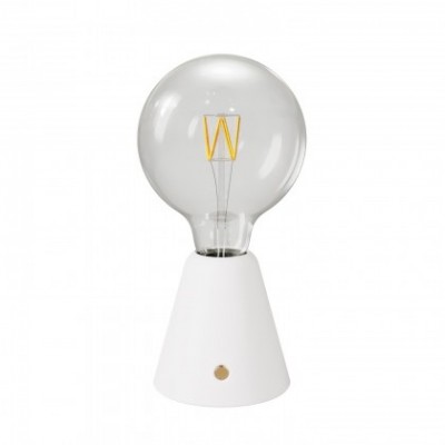 Lámpara portátil LED recargable con bombilla esférica