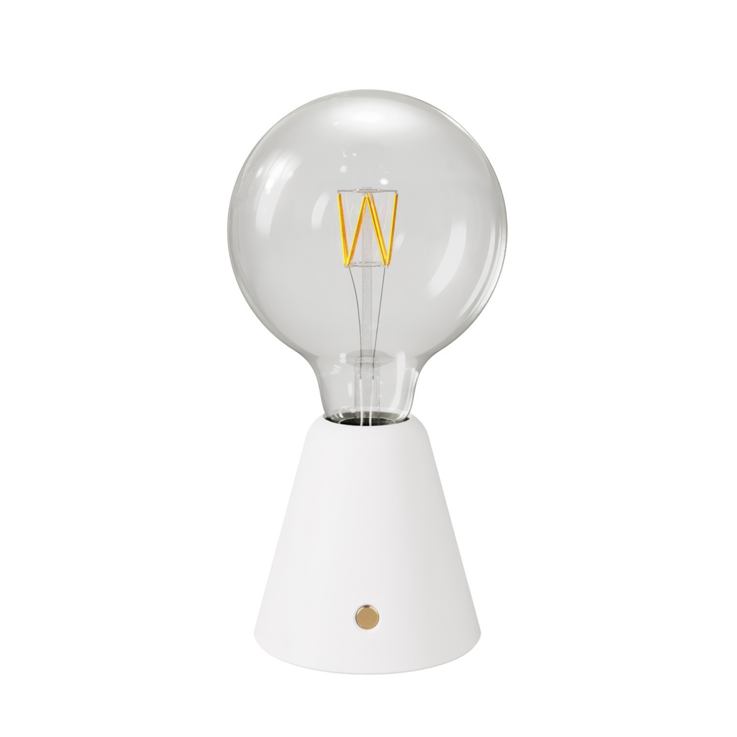 Lámpara portátil LED recargable con bombilla esférica