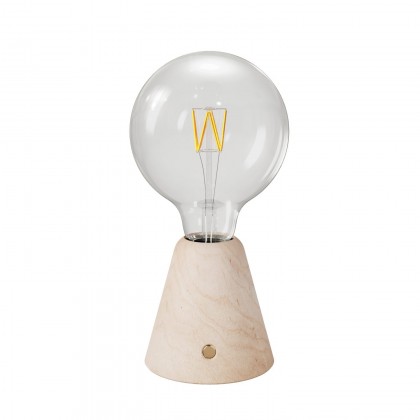 Lámpara portátil LED recargable con bombilla esférica