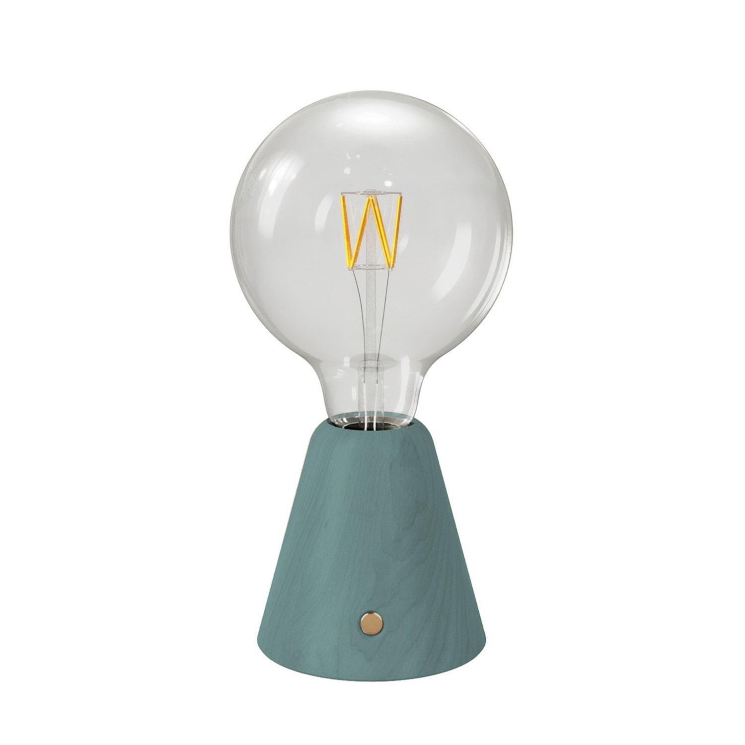 Lámpara portátil LED recargable con bombilla esférica