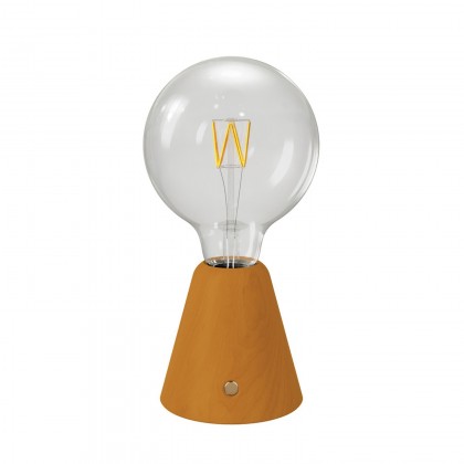 Lámpara portátil LED recargable con bombilla esférica