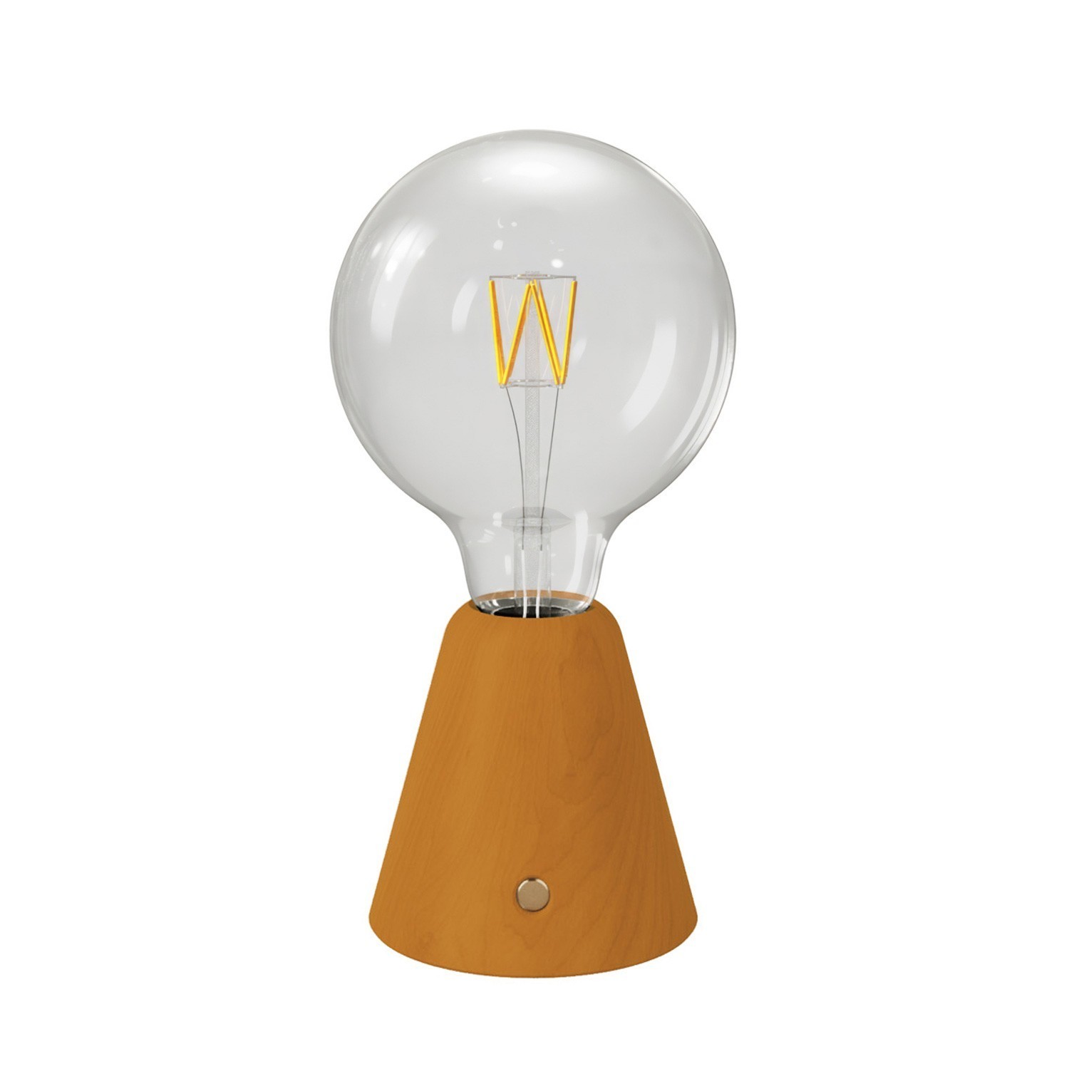 Lámpara portátil LED recargable con bombilla esférica