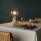 Lámpara portátil LED recargable con bombilla esférica