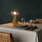 Lámpara portátil LED recargable con bombilla esférica