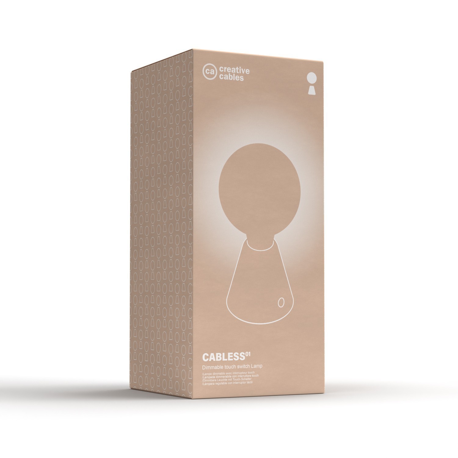 Lámpara portátil LED recargable con bombilla esférica