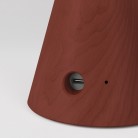 Lámpara portátil recargable con bombilla plateada