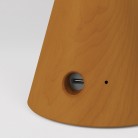 Lámpara portátil recargable con bombilla plateada