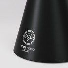 Lámpara portátil con base de madera personalizable