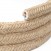 Cable eléctrico textil plano recubierto de yute natural - PN06