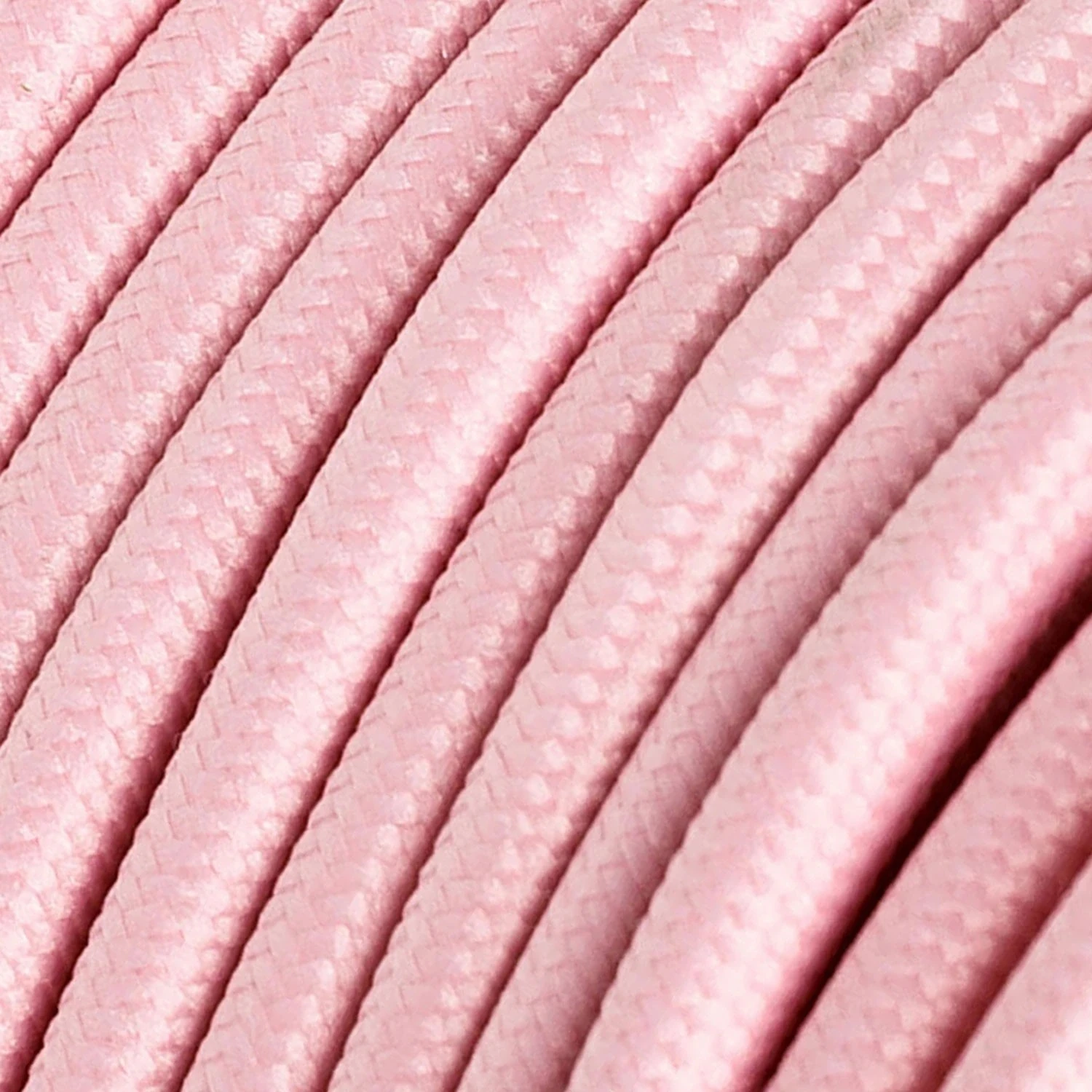 Lámpara colgante de colores de silicona con cable textil