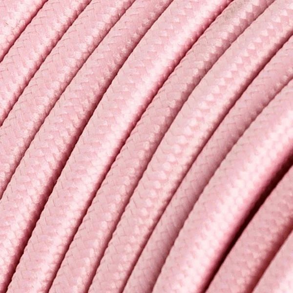 Lámpara colgante de colores de silicona con cable textil