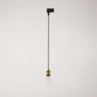 Lámpara con cable trenzado para carril