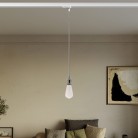 Lámpara con cable trenzado para carril