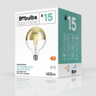 Bombilla LED Globo G125 Media Esfera Dorada 7W Regulable