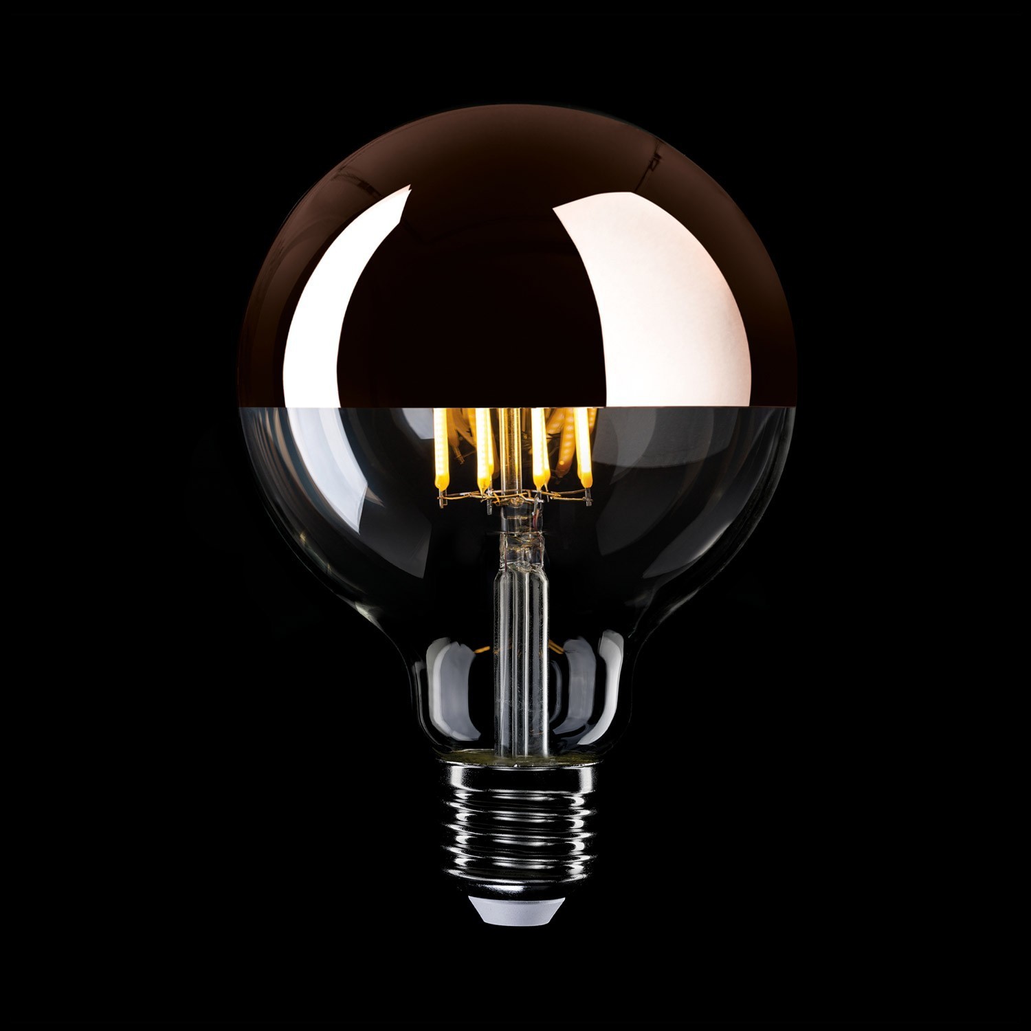 Bombilla LED Globo G125 Media Esfera Cobre 7W Regulable