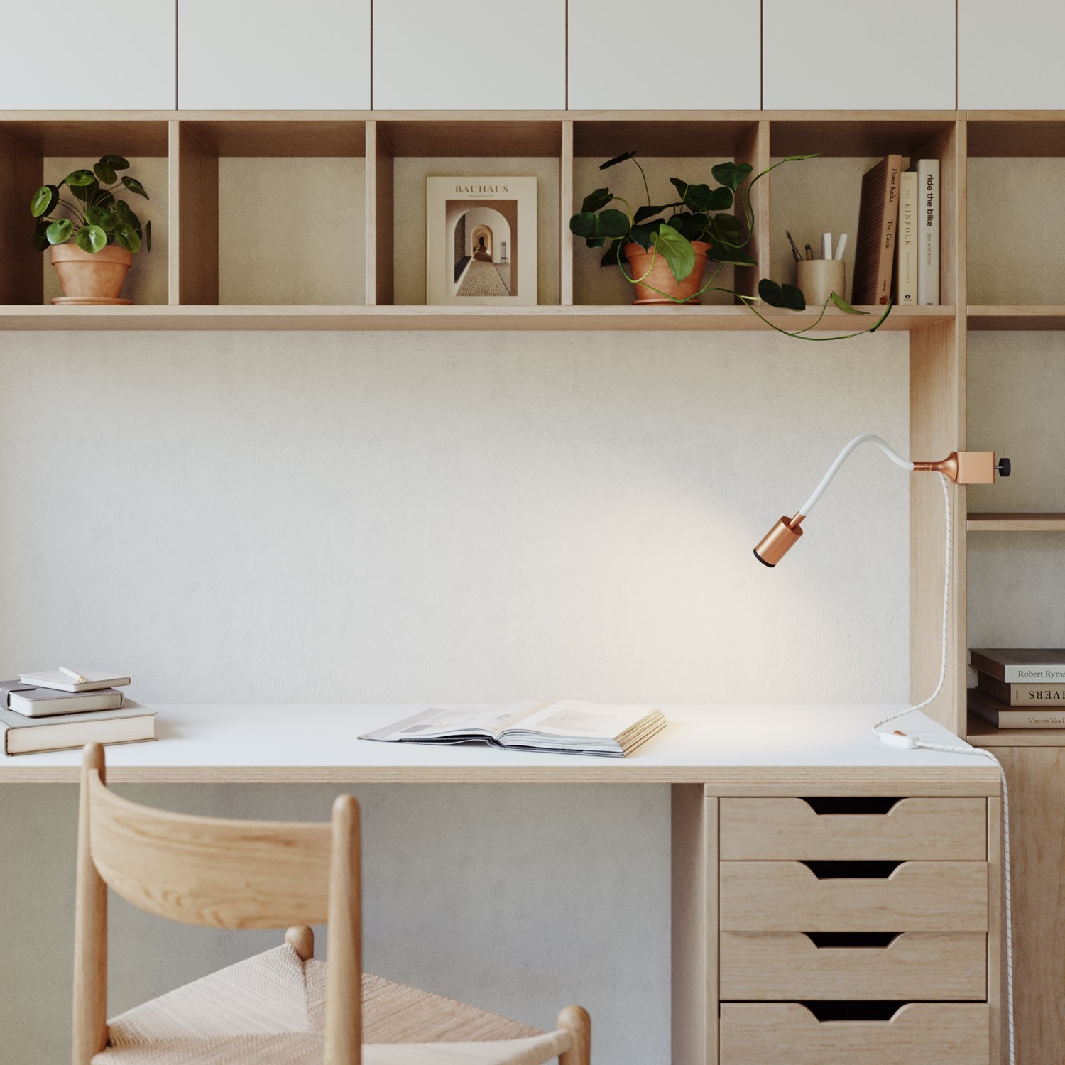 Abrazadera de mesa para lámpara