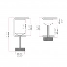 Abrazadera de mesa para lámpara