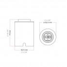 Kit Spostaluce de metal con portalámparas E27