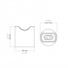 Kit portalámparas esse14 de metal para pared o techo con casquillo S14d