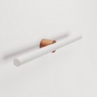 Lámpara de metal para pared o techo con bombilla LED lineal S14d
