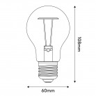 Bombilla LED A60 Lente Semi-Arenada 7W E27 Regulable