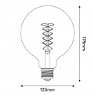 Bombilla LED Filamento Blanco G125 5,9W E27 Regulable