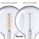 Bombilla LED Filamento Blanco G125 5,9W E27 Regulable