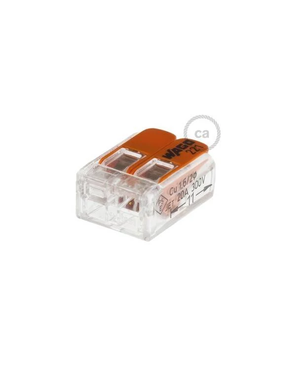 Borne universal 2 polos Transparente