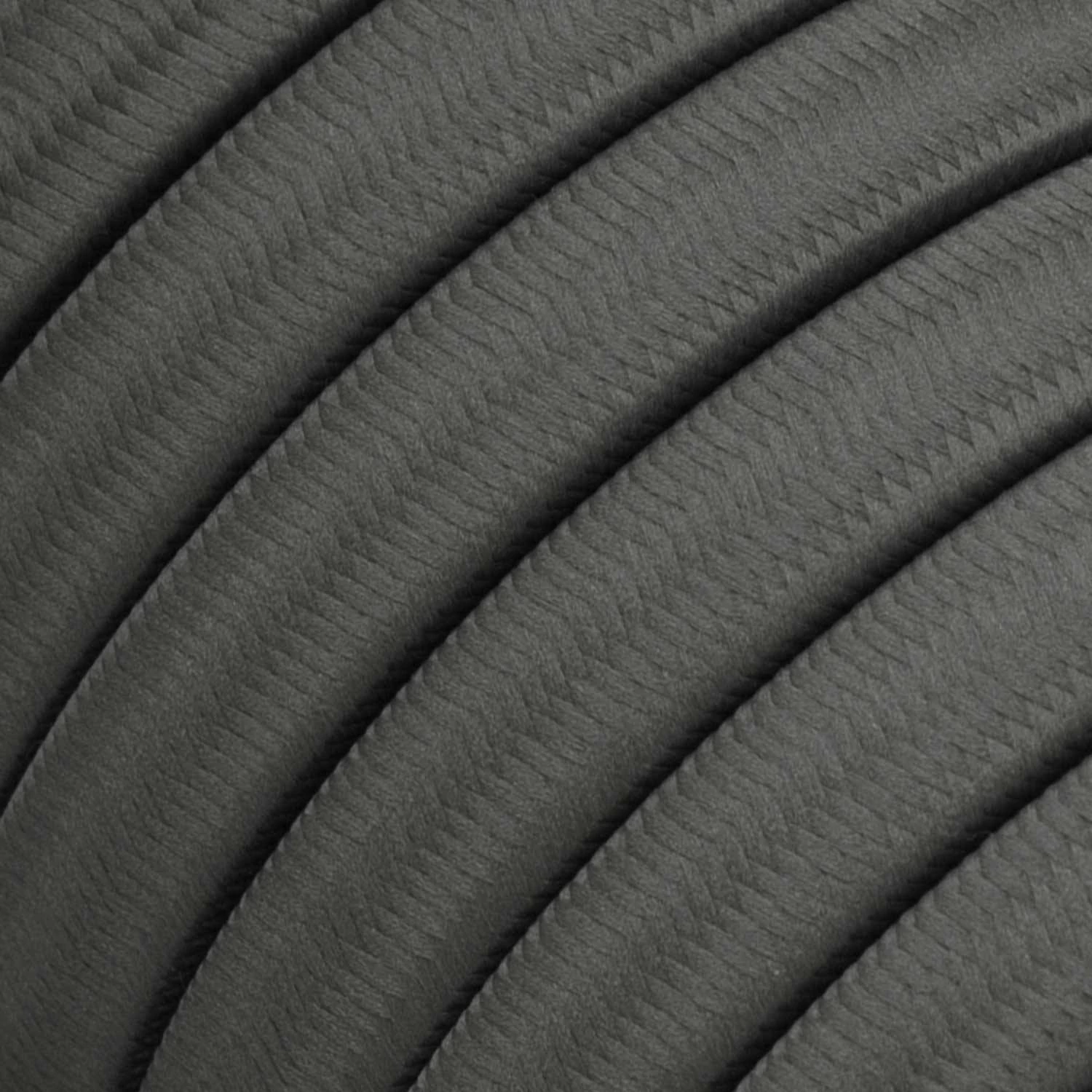 Cable eléctrico para Guirnalda recubierto en tejido Efecto Seda Gris CM03