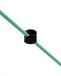 Pasacables madera Filé System para cable textil guirnalda. Fabricado en Italia