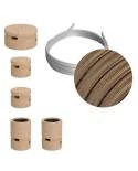 Kit Wiggle Filé System - con 3m cable textil guirnalda y 5 accesorios de madera