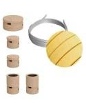 Kit Wiggle Filé System - con 3m cable textil guirnalda y 5 accesorios de madera