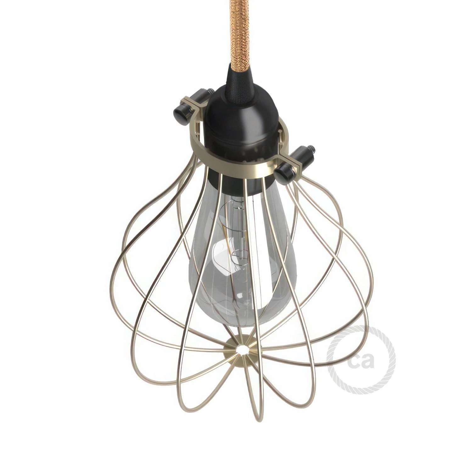 Pantalla Jaula Drop de metal con collar regulable