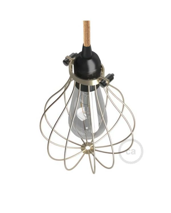 Pantalla Jaula Drop de metal con collar regulable