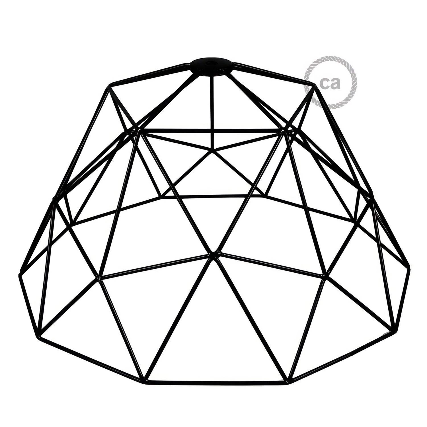 Pantalla jaula Dome XL de metal con portalámparas E27