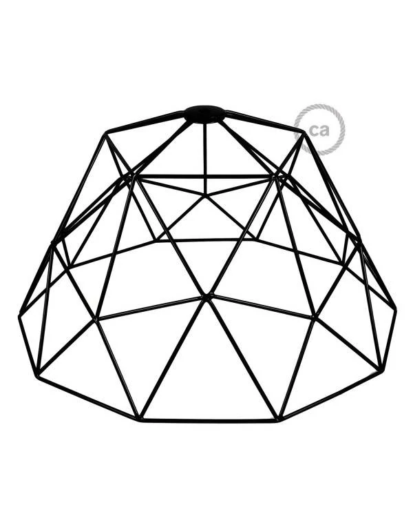 Pantalla jaula Dome XL de metal con portalámparas E27