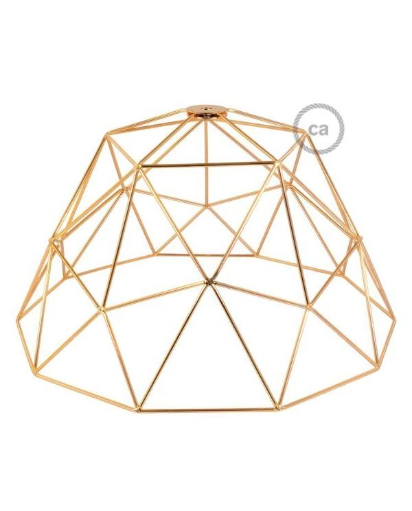 Pantalla jaula Dome XL de metal con portalámparas E27