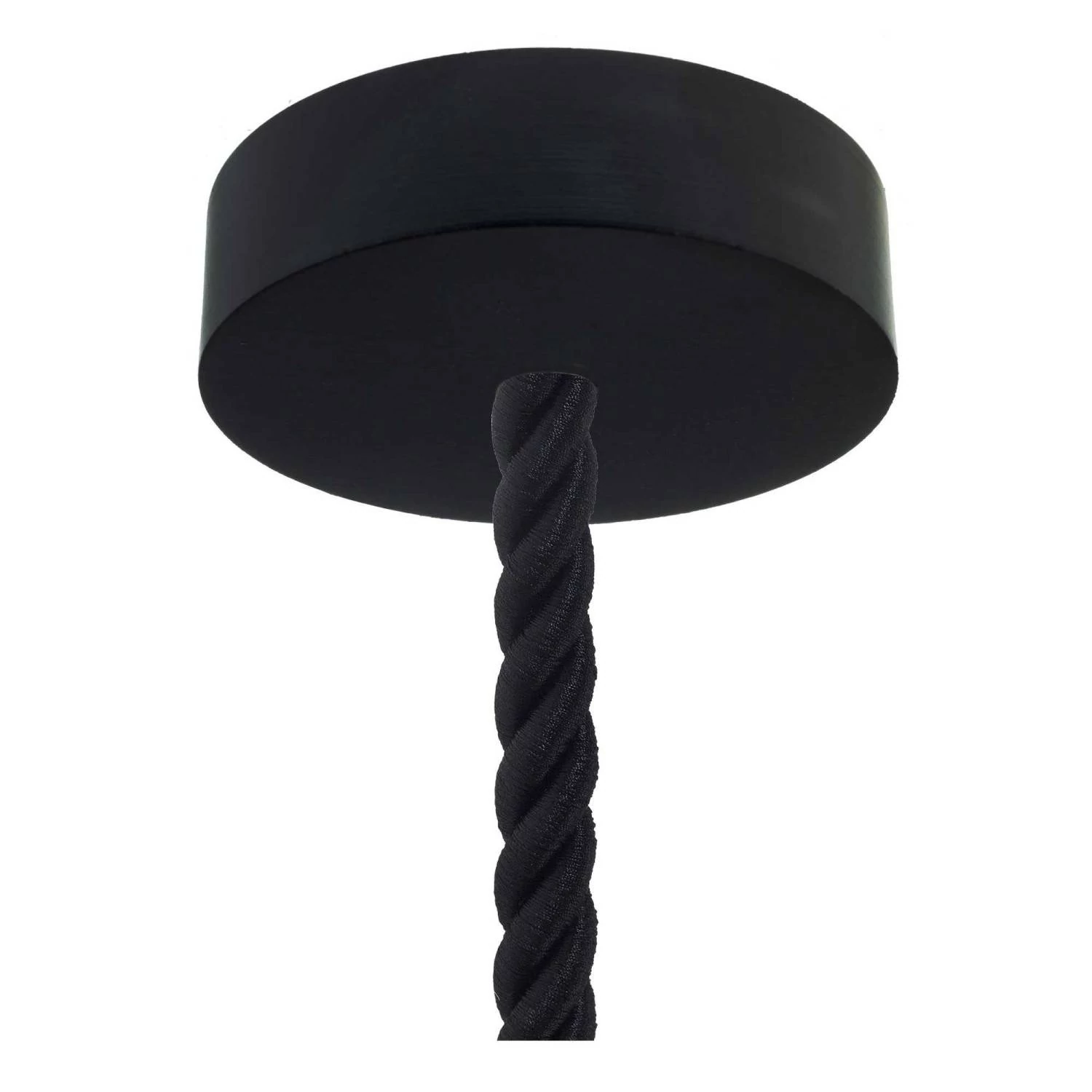 Lámpara moderna de madera con cordón náutico XXL