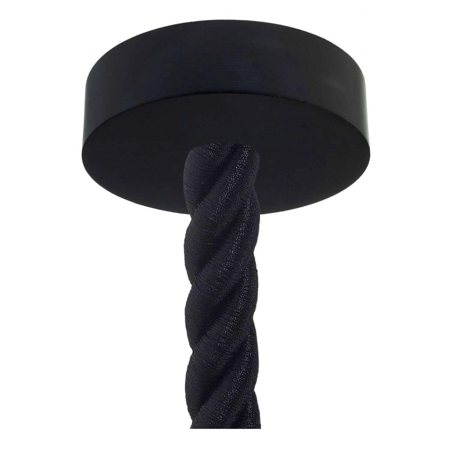 Lámpara moderna de madera con cordón náutico XXXL