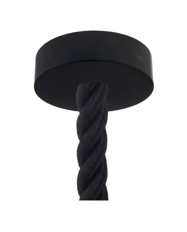 Lámpara moderna de madera con cordón náutico XXXL