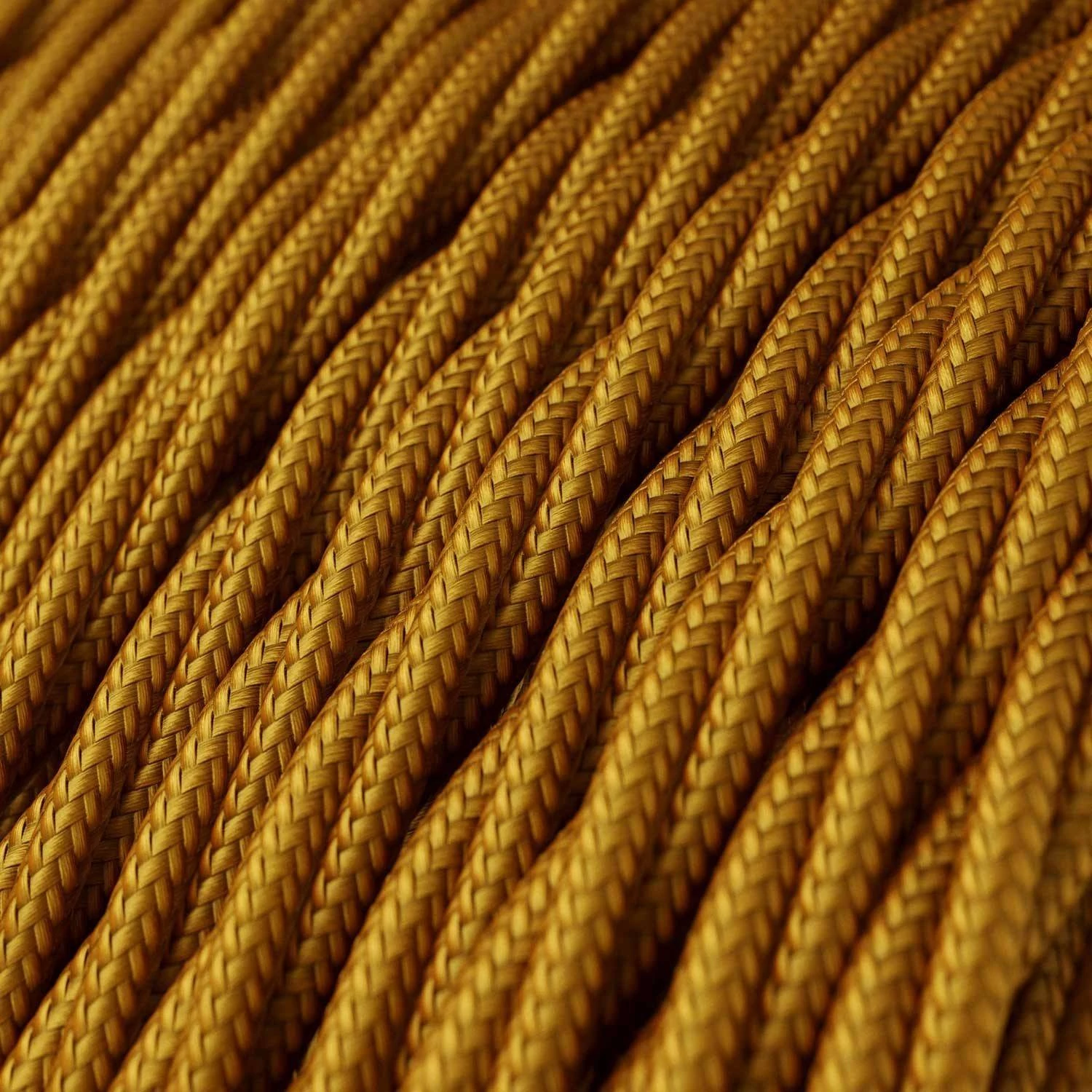 Lámpara de porcelana vintage con cable trenzado