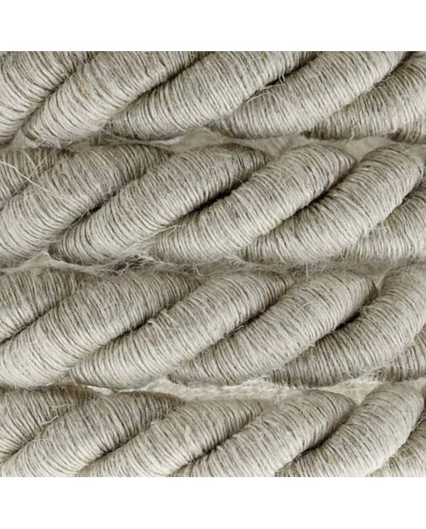 Lámpara de madera con cordón náutico - Made in Italy