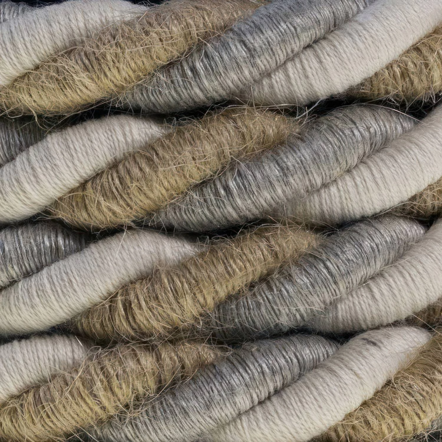 Lámpara de madera con cordón náutico - Made in Italy