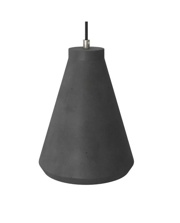 Lámpara industrial con pantalla Embudo de cemento.