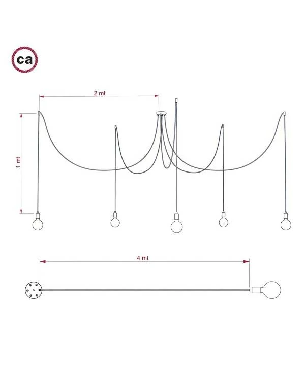 Suspensión de techo: Spider - Creative Cables