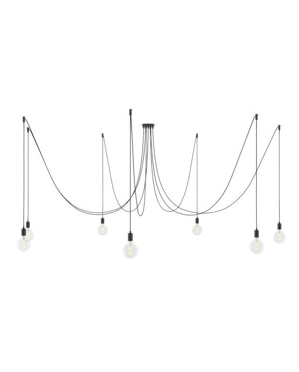 Suspensión de techo: araña de 7 caídas - Creative Cables