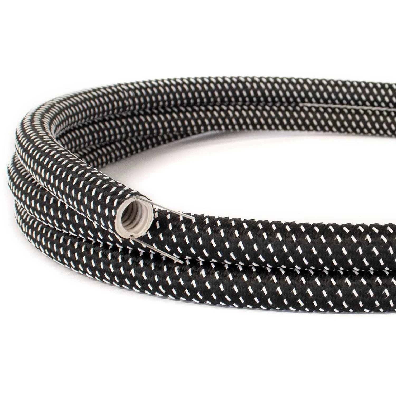 Conducto de cable moldeable cubierto con tela 3D