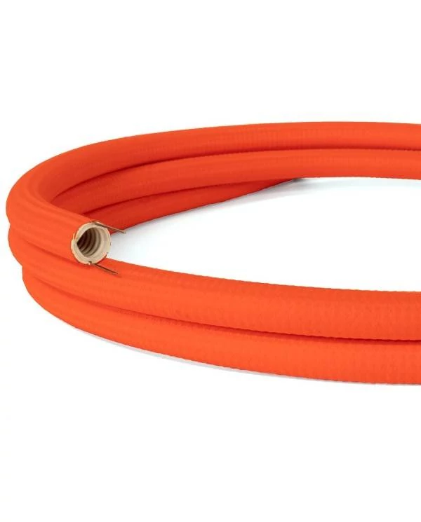 Conducto de cable moldeable cubierto con tela negro-dorado fluo